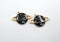 Black Galaxy Planet Charm, 24mm x 21mm, Mixed Metal, Sold As 2 Pieces.